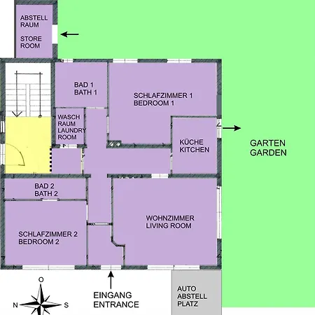 Appartement Gartenwohnung Ritter *